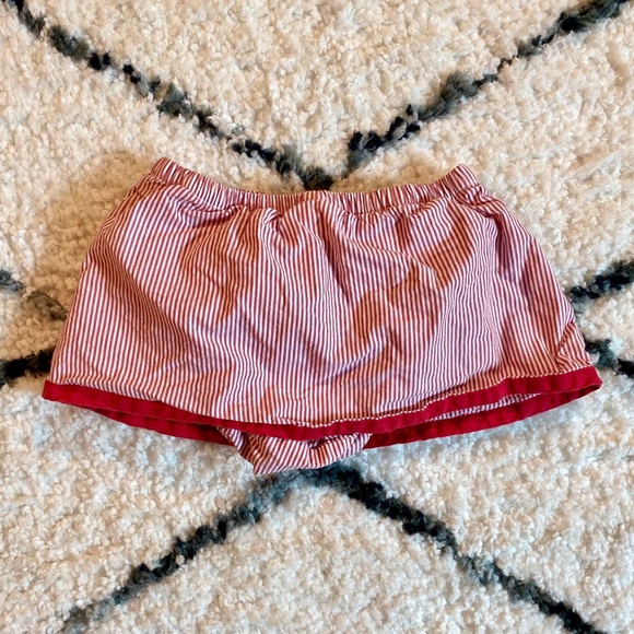 Baby Gap Red White Striped Skirt Bloomers Skort - Picture 3 of 6